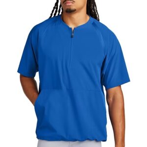 JST489 Sport Tek® Repeat 1/2 Zip Short Sleeve Jacket screen printed