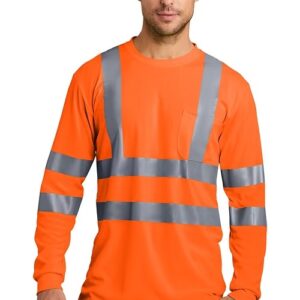 CS409 CornerStone® ANSI 107 Class 3 Long Sleeve Snag Resistant Reflective Tee