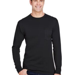 W120 Hanes Workwear Tee Shirt with Pencil Pocket
