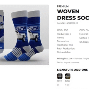 Socks with logo