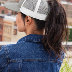 LC111 Port Authority® Snapback Ponytail Trucker Cap